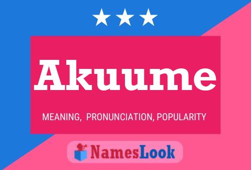 Akuume Name Poster