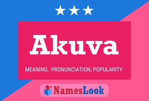 Akuva Name Poster