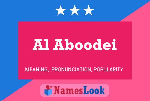 Al Aboodei Name Poster