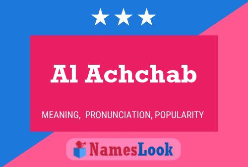 Al Achchab Name Poster