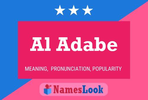 Al Adabe Name Poster