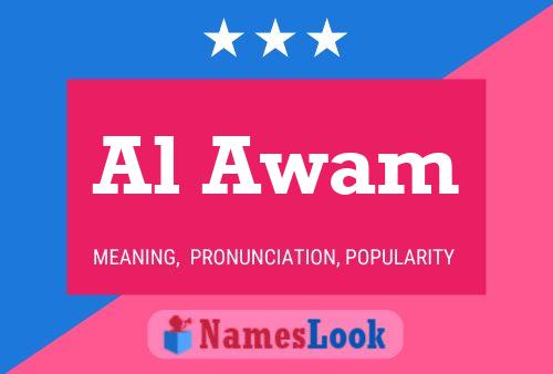 Al Awam Name Poster