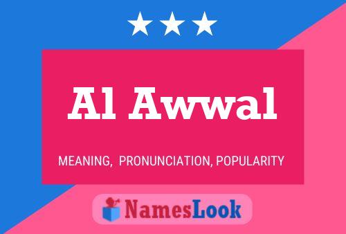 Al Awwal Name Poster