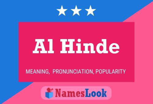 Al Hinde Name Poster