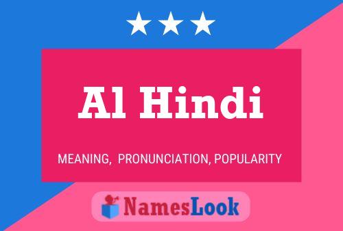 Al Hindi Name Poster