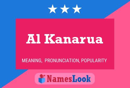 Al Kanarua Name Poster