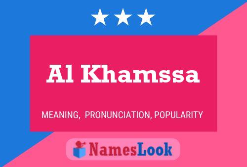 Al Khamssa Name Poster