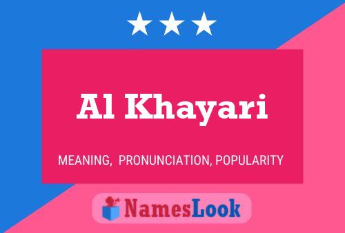 Al Khayari Name Poster