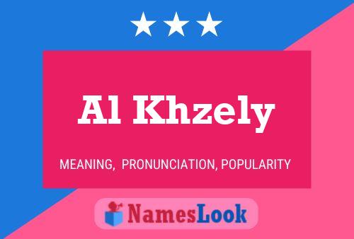 Al Khzely Name Poster