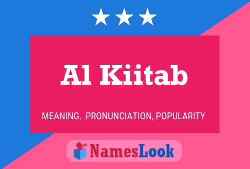 Al Kiitab Name Poster