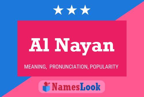 Al Nayan Name Poster