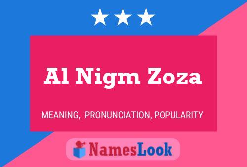 Al Nigm Zoza Name Poster