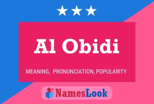 Al Obidi Name Poster