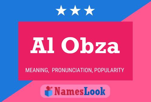 Al Obza Name Poster