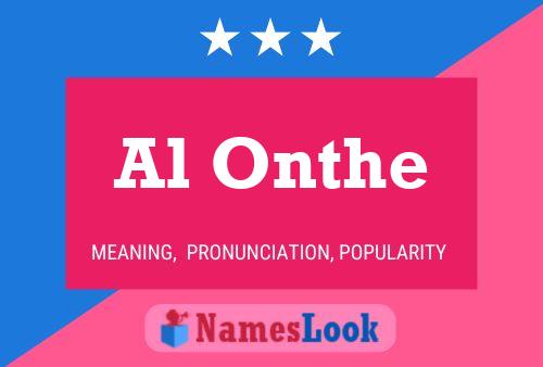 Al Onthe Name Poster