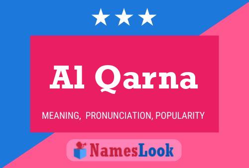 Al Qarna Name Poster