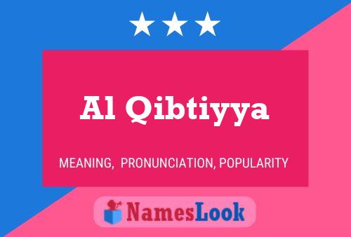 Al Qibtiyya Name Poster