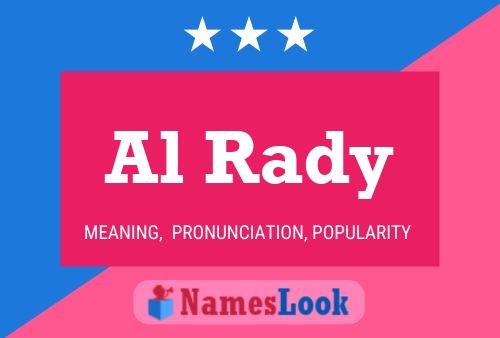 Al Rady Name Poster