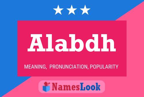 Alabdh Name Poster