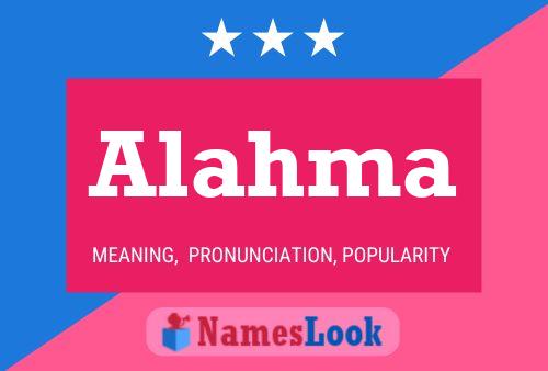 Alahma Name Poster