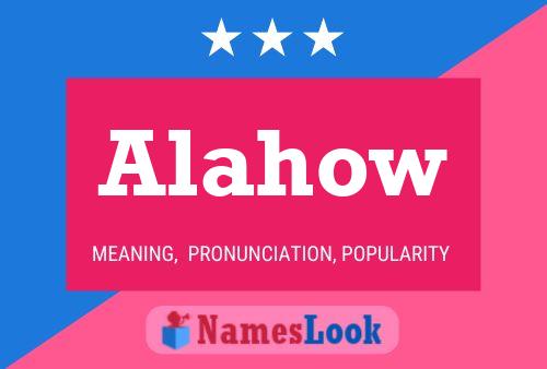 Alahow Name Poster