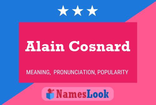 Alain Cosnard Name Poster