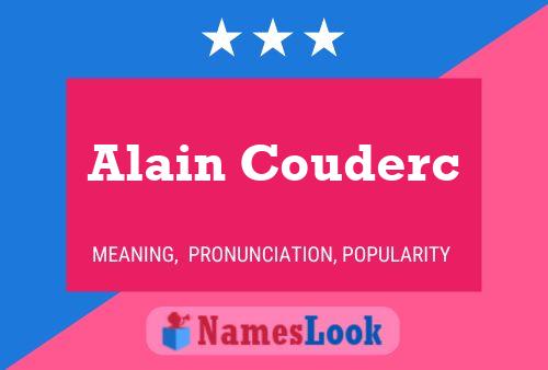 Alain Couderc Name Poster