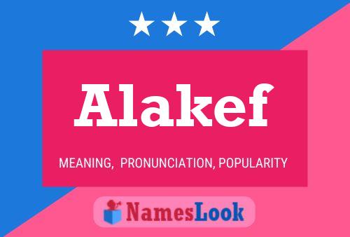 Alakef Name Poster