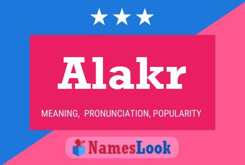 Alakr Name Poster