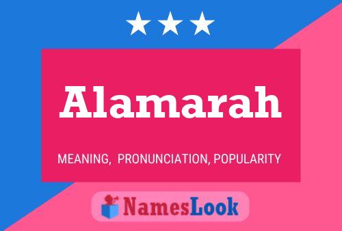 Alamarah Name Poster