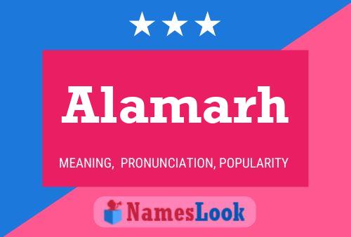 Alamarh Name Poster