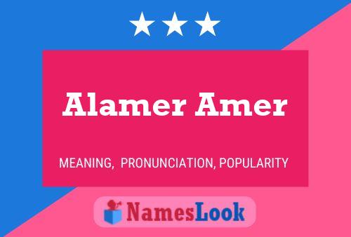 Alamer Amer Name Poster