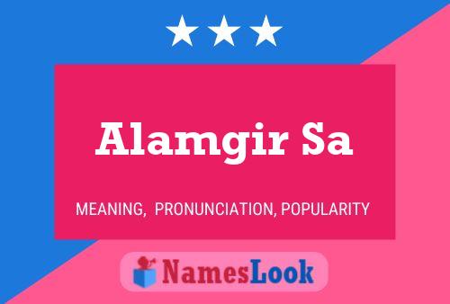 Alamgir Sa Name Poster