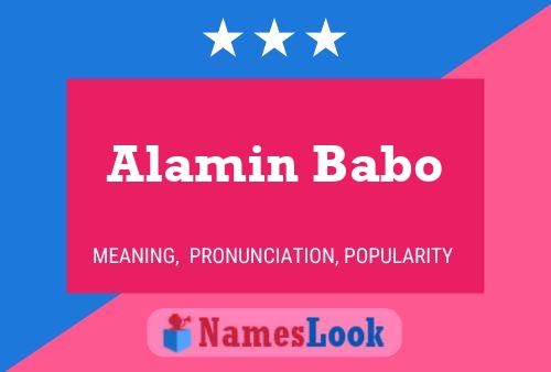 Alamin Babo Name Poster