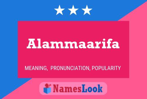 Alammaarifa Name Poster