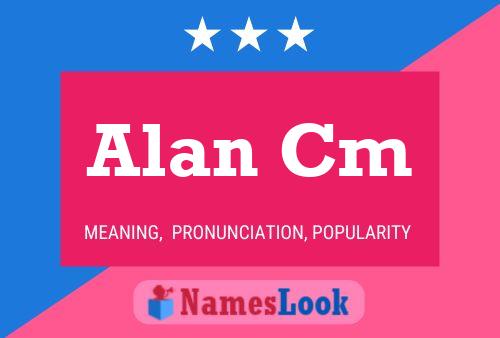 Alan Cm Name Poster