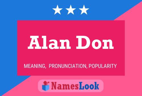 Alan Don Name Poster