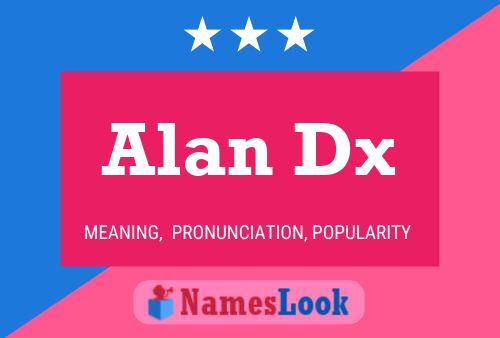 Alan Dx Name Poster