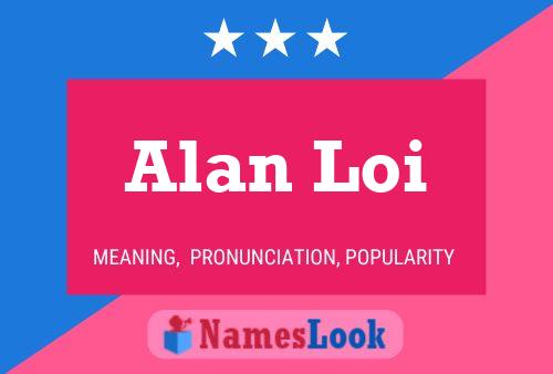 Alan Loi Name Poster