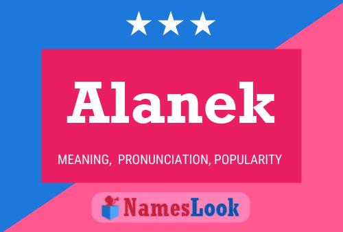 Alanek Name Poster