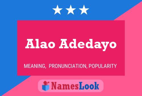 Alao Adedayo Name Poster