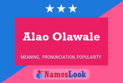 Alao Olawale Name Poster