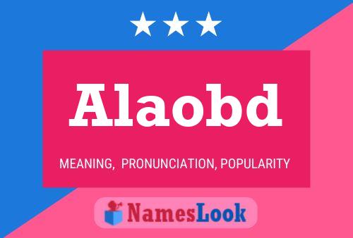 Alaobd Name Poster