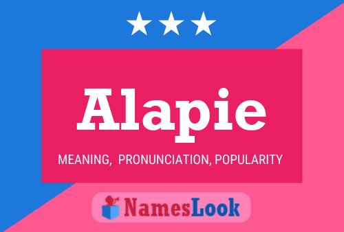 Alapie Name Poster