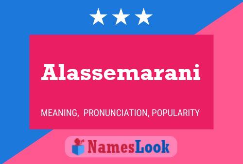 Alassemarani Name Poster