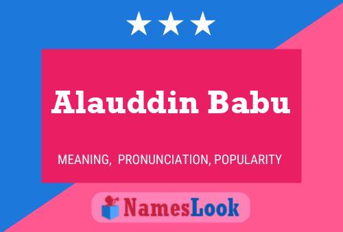 Alauddin Babu Name Poster