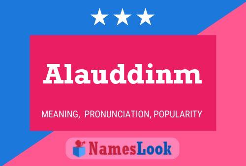 Alauddinm Name Poster