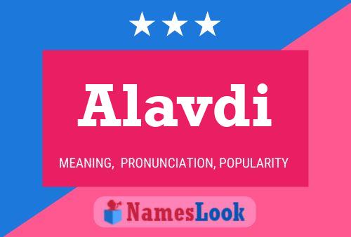 Alavdi Name Poster