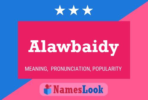 Alawbaidy Name Poster