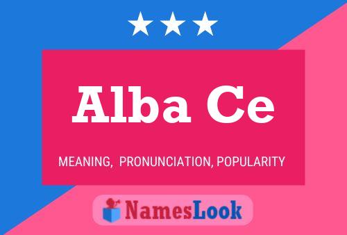 Alba Ce Name Poster